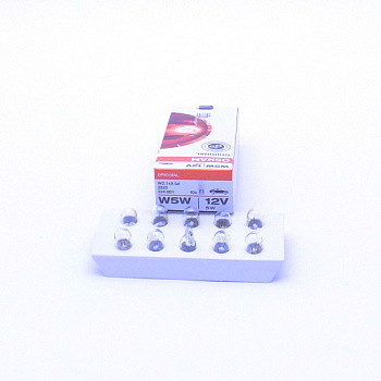 2825 ЛАМПА W5W 12V 5W W2,1X9,5d OSRAM (10шт)