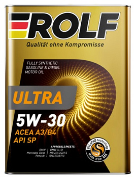 Rolf Ultra 5W30 A3/B4 SP 4л (металл) синт