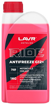 LAVR MOTO Антифриз для мотоцикла RIDE G12+ (1 кг) Ln7909