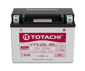 Аккумулятор TOTACHI CMF 20 а/ч YTX20L-BS L