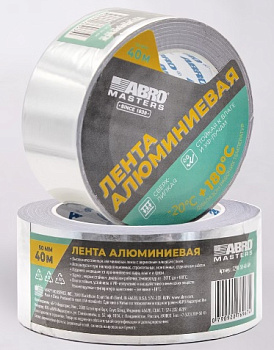 Лента алюминиевая  (50 мм х 40 м) ABRO MASTERS DT-50-10-SL-RE