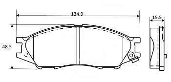 Колодки торм. перед. TR278 \91060\410606N091\TRANSMASTER   Nissan  (PN2435) (TRW. GDB7043)