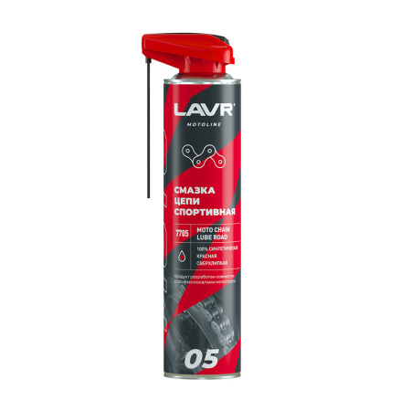 LAVR MOTO Смазка цепи Спротивная  520 мл  LN7705