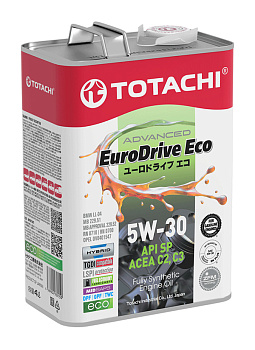 TOTACHI EURODRIVE ECO   Fully Synthetic   5W30   API SP, ACEA C2/C3, ILSAC GF-6A     4л