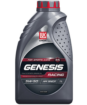 ЛУКОЙЛ Genesis Racing 5w50  1 л API SN/CF  (масло синтетическое)