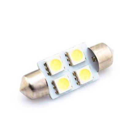 Светодиод 12V АС-4 WHITE FE-T11 * 31 S8.5 4SMD (10 шт)    МАЯК