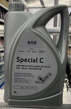 AGR Special C 0w30 A3/B4 4л синт