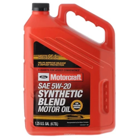 FORD MOTORCRAFT XO 5W20 SYNTHETIC BLEND  4,73л США (масло моторное)