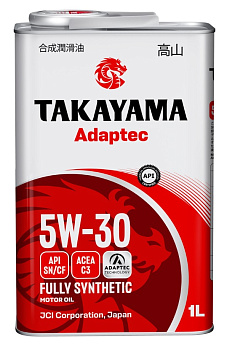 Takayama Adaptec 5W30 C3 SN/CF 1л (металл) синт АКЦИЯ -10%