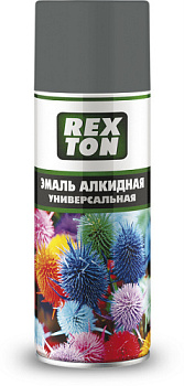 RT-100.80 Эмаль алкидная универсальная REXTON, серая, аэрозоль 520 мл