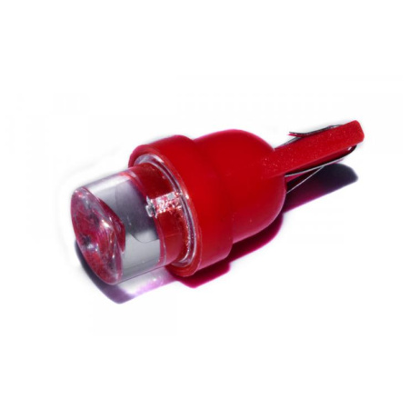 Светодиод 12V 5 б/ц конус RED Т10 W2.1x9.5d (10 шт)    МАЯК