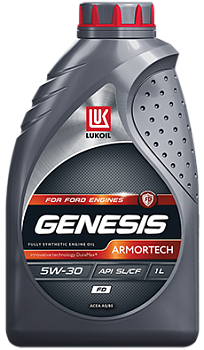 ЛУКОЙЛ Genesis Armortech FD 5w30  1 л API SL/CF  (масло синтетическое)