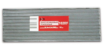 Шнур 1020У (Шнур резиновый усиленный - пластина) (6х4х200) мм (жгут) (10шт)