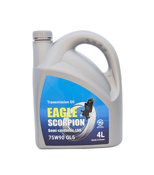 Масло трансмиссионое EAGLE SCORPION Gear Semi-Syn Oil 75W90 API GL-5 LSD  4L