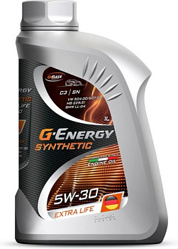 G-Energy Synthetic Extra Life 5w30 API SN, ACEA C3  1