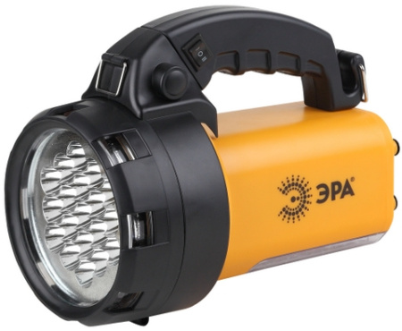 Фонарь PA-601  ЭРА прожектор АЛЬФА [19xLED + 24xLED, литий 3Ач, ЗУ 220V+12V, карт