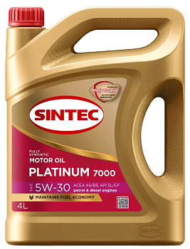 Sintec Platinum 7000 5W30 A5/B5 SL/CF 4л синт