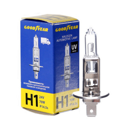 Лампа автомобильная галогенная Goodyear Н1 24V 70W P14,5s GY011240