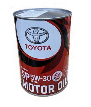 TOYOTA Motor Oil 5w30 SP/GF-6A  1 л (масло синтетическое) Япония, Железная банка 0888013706