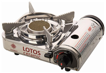 Плита газовая портативная LOTOS CERAMIC (TR-350) - керамическая, «Tourist»