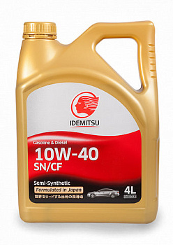 IDEMITSU 10W-40 SN/CF (S-S) 4л масло моторное