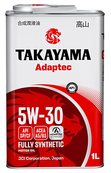 Takayama Adaptec 5W30 A5/B5 SP/CF 1л (металл) синт АКЦИЯ -10%