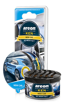 Ароматизатор на панель AREON KEN BLISTER New car 704-AKB-11