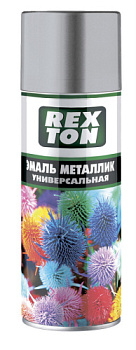 RT-130.30 Эмаль металлик универсальная REXTON, серебро, аэрозоль, 520 мл