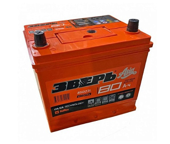 Аккумулятор Зверь Азия  85D23L 80 А/ч 