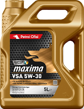 Petrol Ofisi Maxima VSA 5W-30 API SN, ACEA C3, VW 504.00/507.00, PORSCHE C30 Масло моторное,  5 л