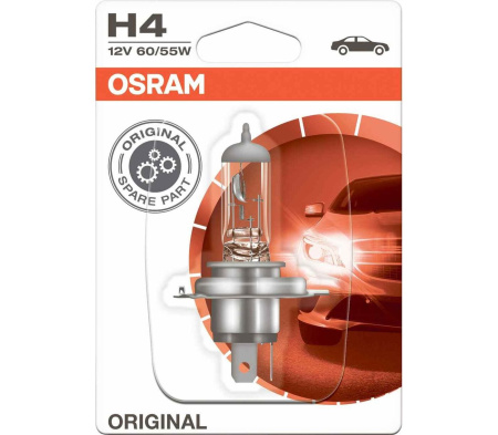 64193-01B ЛАМПА H4 12V 60/55W P43t (блистер 1 шт)   OSRAM