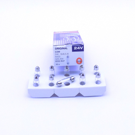 6423 ЛАМПА C5W 24V 5W SV8,5-8 OSRAM (10 шт)