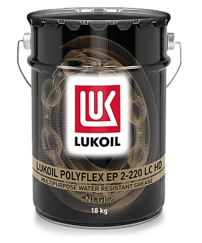 ЛУКОЙЛ смазка Полифлекс ЕР 2-220 LC HD  18 кг (диапазон рабочих температур от -25°С до +120°С)