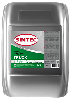 Sintec Truck 15W40 CI-4/SL 20л мин, (Замена на 107553)