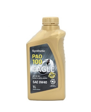 EAGLE PAO-100 SYNTHETIC 0W40 API SP  1L