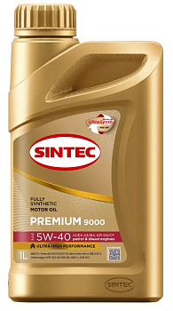 Sintec Premium 9000 5W40 A3/B4 SN/CF 1л синт