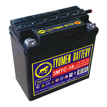 Аккумулятор Тюмень 3МТС-18Ah 6V