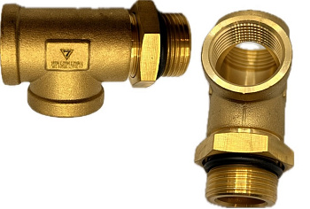 Фитинг c контргайкой и уплотнением Т-образный , (2W.M22x1,5 F22x1,5 F22x1,5)