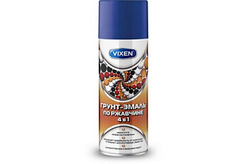 VX-515005 Грунт-эмаль по ржавчине 4 в 1, сигнальный синий, аэрозоль 520 мл