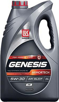 ЛУКОЙЛ Genesis Armortech HK 5w30  4 л   (масло синтетическое)