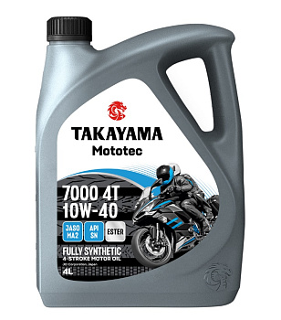 Takayama Mototec 7000 4T 10W40 SN MA2 4л синт АКЦИЯ -10%