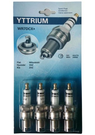 Свечи YTTRIUM  WR7DCX+ (коробочка) 8 кл инж