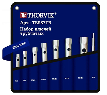 Набор ключей трубчатых в сумке, 6-19 мм, 7 предметов TBSS7TB