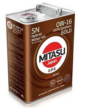 MITASU GOLD HYBRID SN 0W16 4л (масло синтетическое)