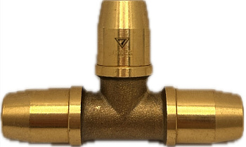 Фитинг латунный Т-образный D6х1мм, (W1.D6x1)