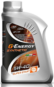 G-Energy Synthetic Super Start 5w40 SP/CF, C3  1 л (масло синтетическое)