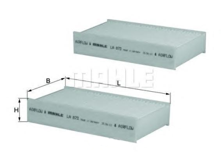 Фильтр салонный LA 873/S \64119237159\Knecht    BMW  (MANN. CU1721-2)