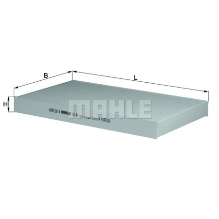 MAHLE Элемент фильтрующий салонного фильтра LA 46 Z0322 (CU 3192)