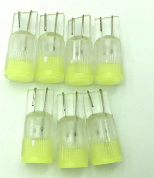 Светодиод 24V T10-COB-3D-2W WHITE fluorescence Star Light  (10шт) 24-371