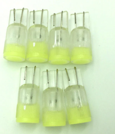 Светодиод 24V T10-COB-3D-2W WHITE fluorescence Star Light  (10шт) 24-371